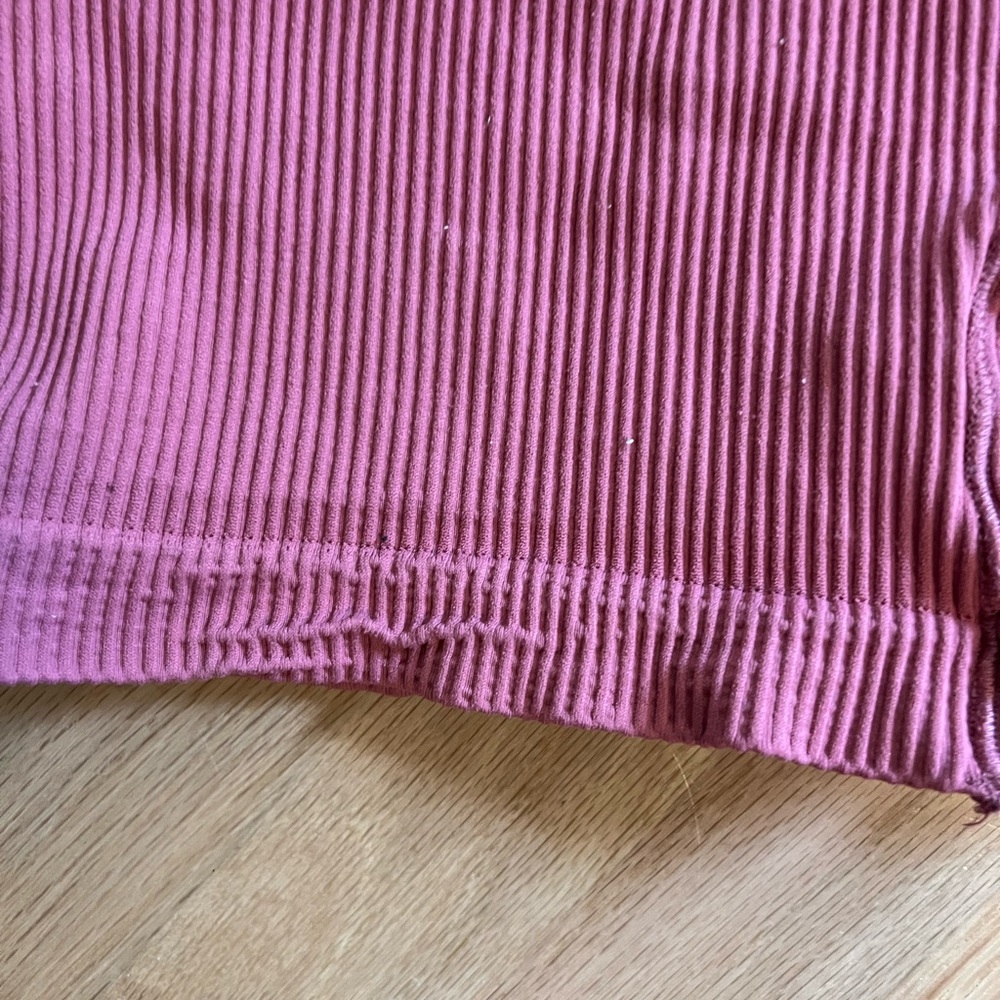 Free people Ribbed Pink Shorts - Picture 2 of 4